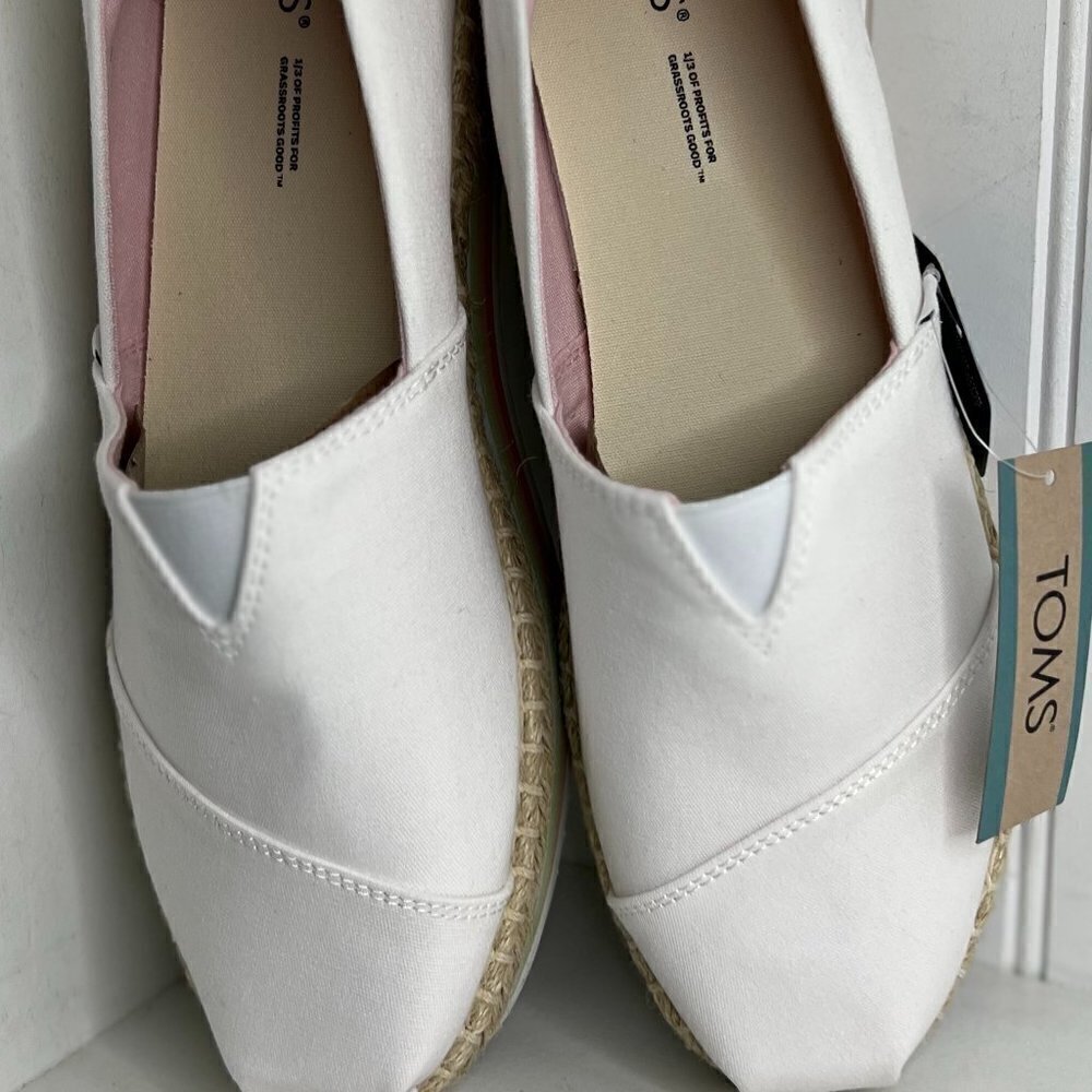 Toms Alpargata Platform Rope High Wms Size 11